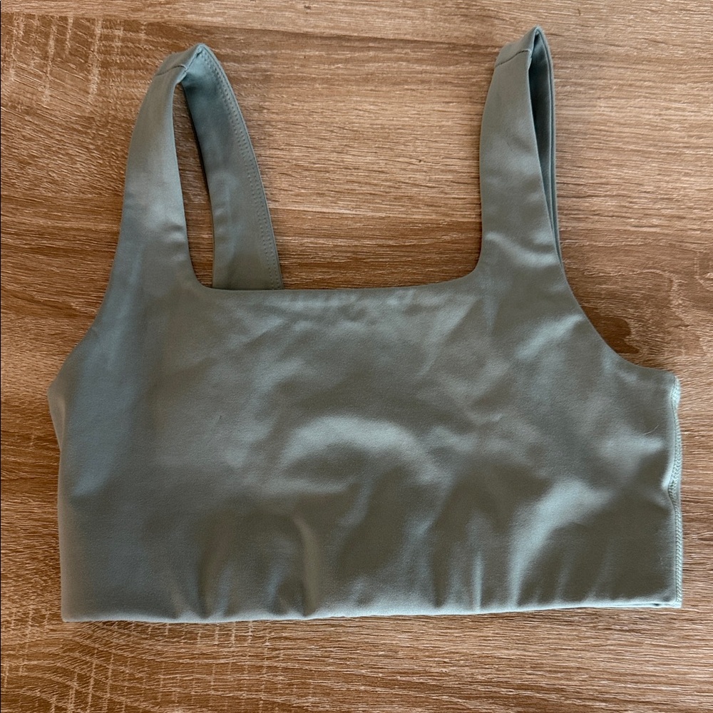 Girlfriend Collective Dusty Green Sports Bra